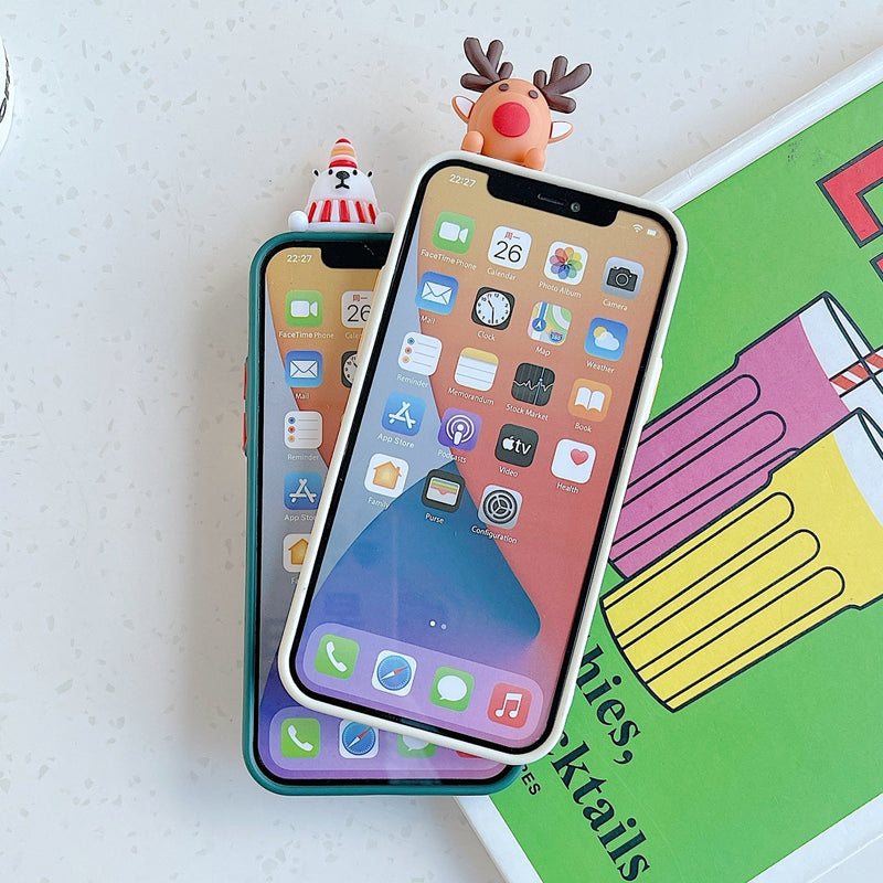 Christmas and Holiday iPhone Case with Embedded Wallet-Fonally-Fonally-iPhone-Case-Cute-Royal-Protective