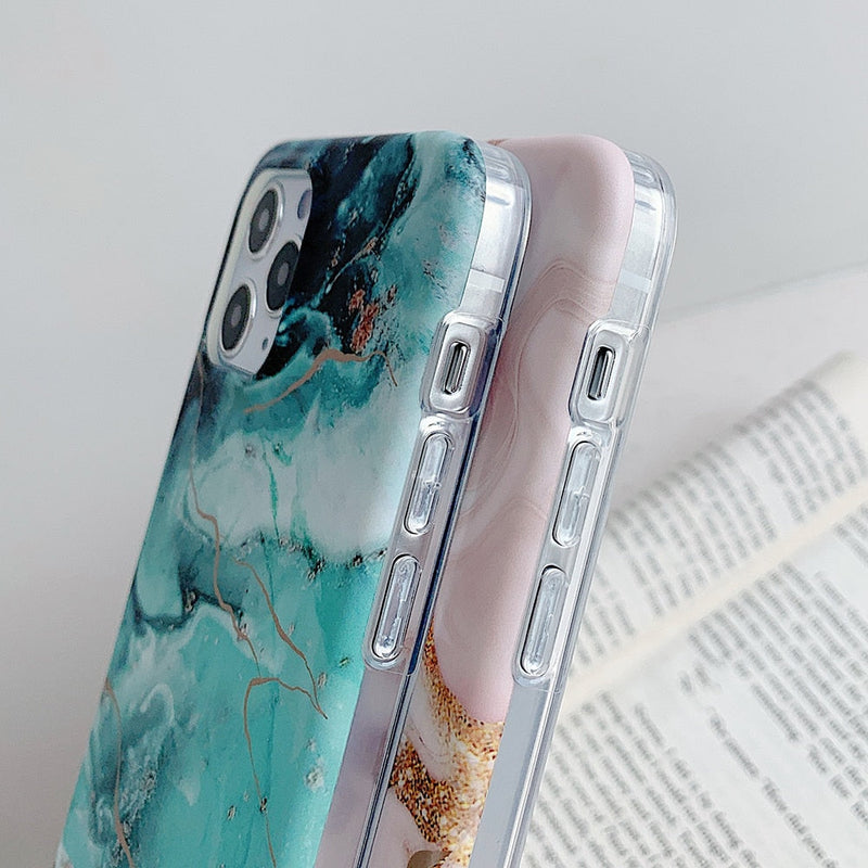 Classic Flowy Marble iPhone Case-Fonally-Fonally-iPhone-Case-Cute-Royal-Protective