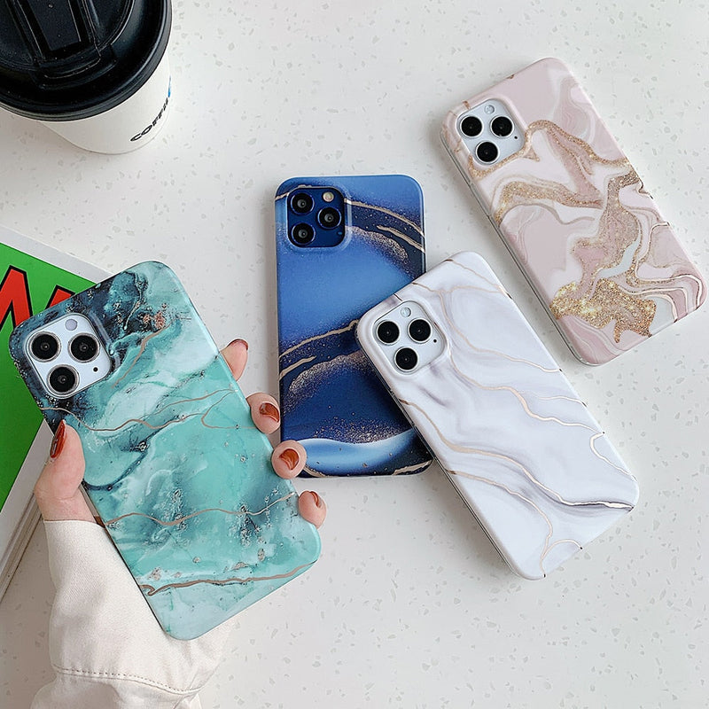 Classic Flowy Marble iPhone Case-Fonally-Fonally-iPhone-Case-Cute-Royal-Protective