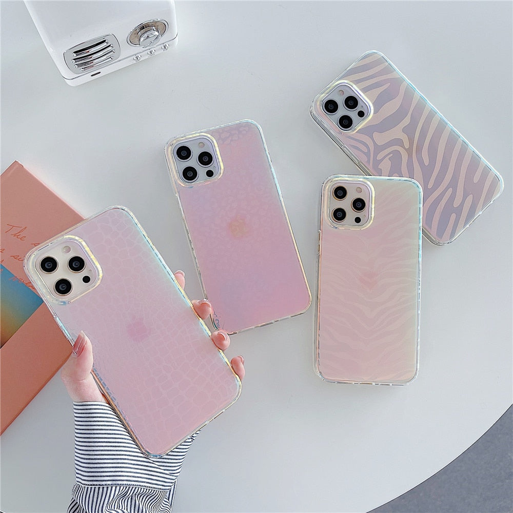 Color Shift Animal Print iPhone Case-Fonally-