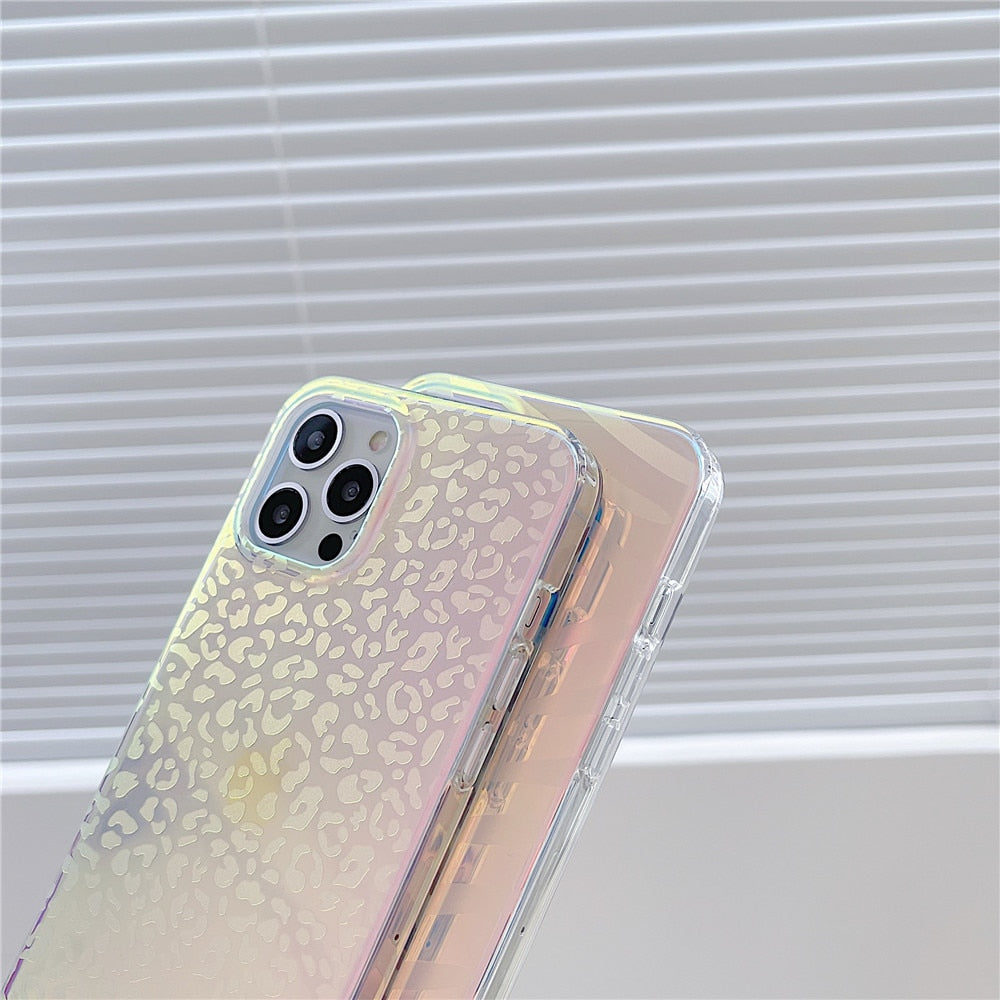 Color Shift Animal Print iPhone Case-Fonally-