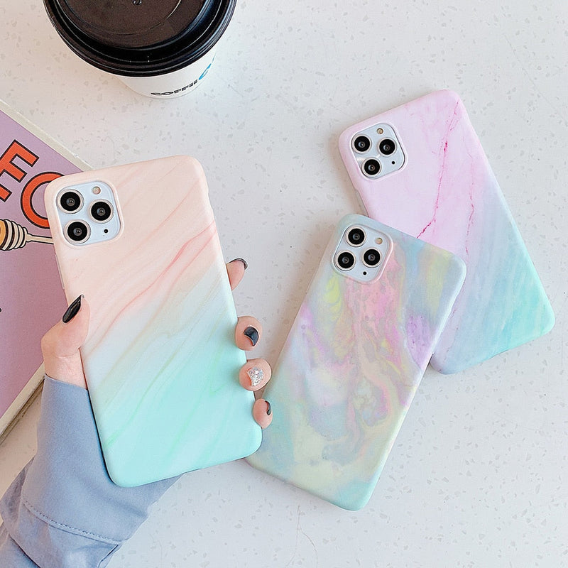 Colorful Dreamy Marble iPhone Case-Fonally-Fonally-iPhone-Case-Cute-Royal-Protective