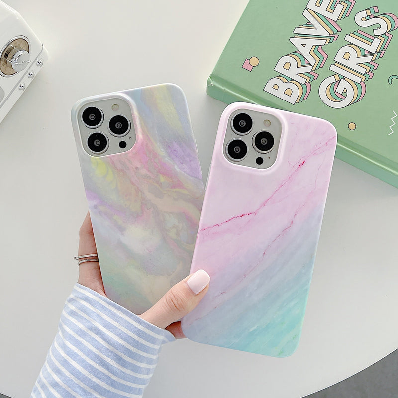 Colorful Dreamy Marble iPhone Case-Fonally-Fonally-iPhone-Case-Cute-Royal-Protective