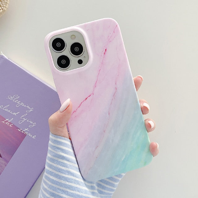 Colorful Dreamy Marble iPhone Case-Fonally-For iPhone 13 Pro Max-Style 1-Fonally-iPhone-Case-Cute-Royal-Protective