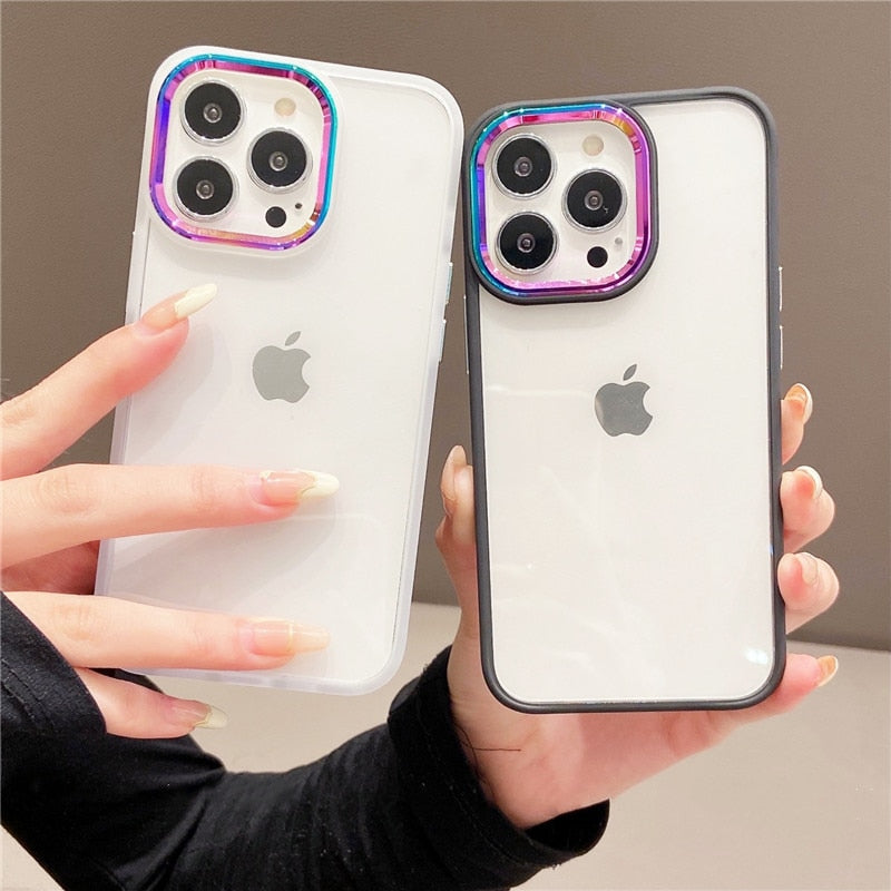 Colorful Laser Camera Lens iPhone Case-Fonally-