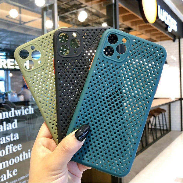 Contrast Mesh iPhone Case-Fonally-Fonally-iPhone-Case-Cute-Royal-Protective