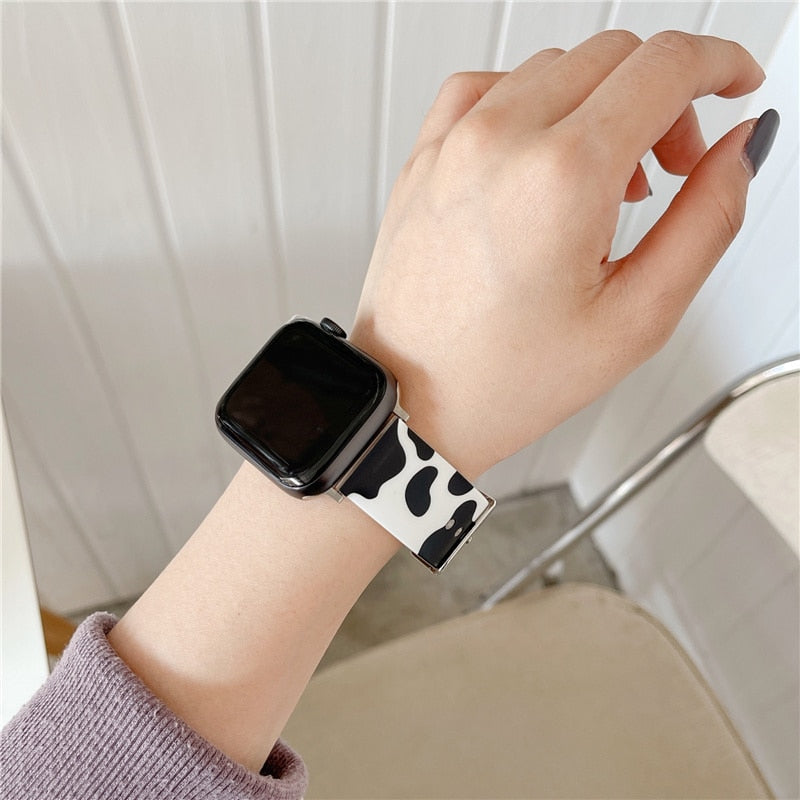 Cow Print Band for Apple Watch-Fonally-