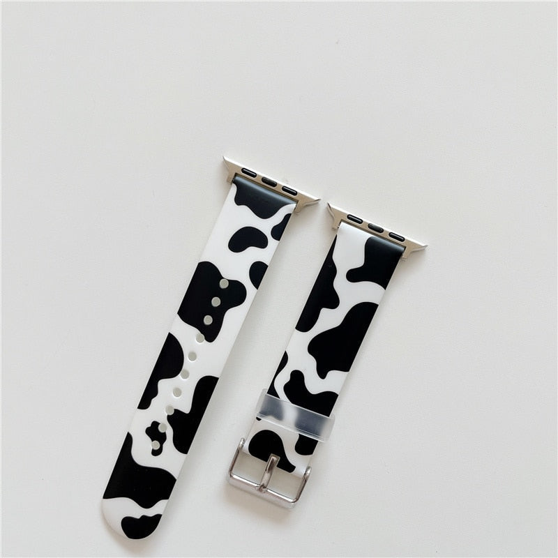 Cow Print Band for Apple Watch-Fonally-