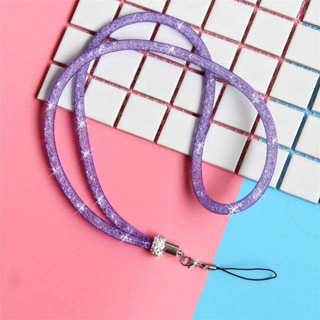 Crystal Lanyard & iPhone Case-Fonally-Purple-Fonally-iPhone-Case-Cute-Royal-Protective