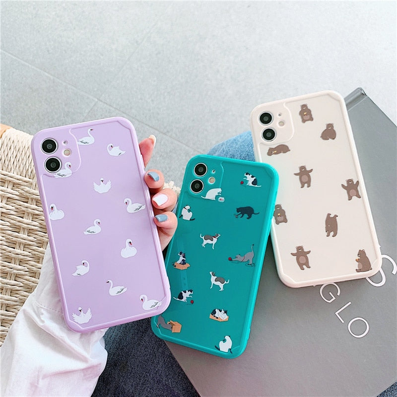 Cute Animals iPhone Case-Fonally-Fonally-iPhone-Case-Cute-Royal-Protective