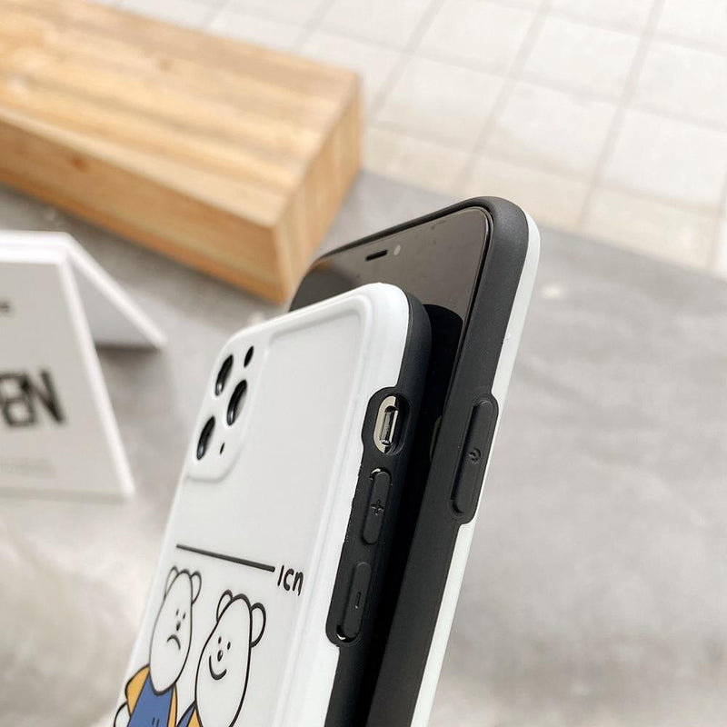Cute Bear & Friends iPhone Case-Fonally-Fonally-iPhone-Case-Cute-Royal-Protective