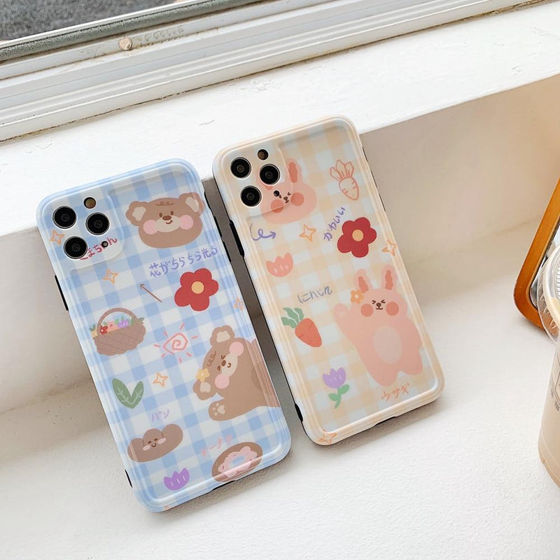 Cute Bear & Friends iPhone Case-Fonally-Fonally-iPhone-Case-Cute-Royal-Protective