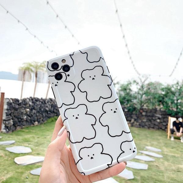 Cute Bear & Friends iPhone Case-Fonally-Fonally-iPhone-Case-Cute-Royal-Protective