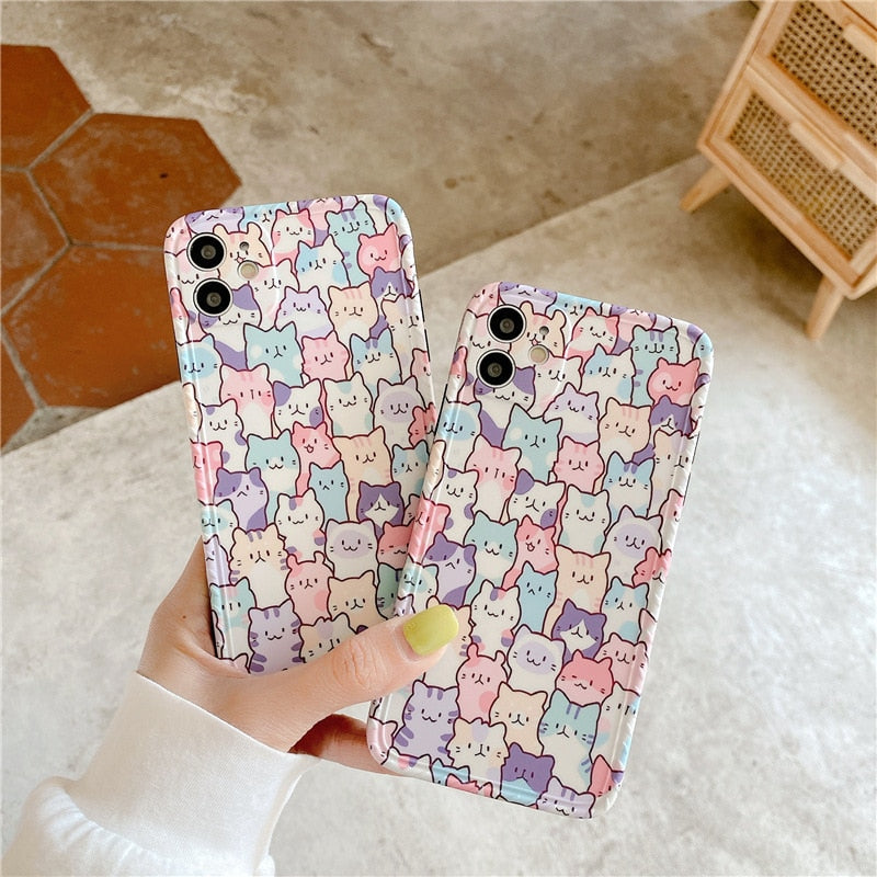 Cute Cats iPhone Case-Fonally-Fonally-iPhone-Case-Cute-Royal-Protective