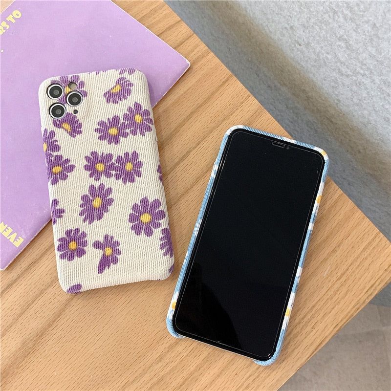 Daisy Cloth iPhone Case-Fonally-Fonally-iPhone-Case-Cute-Royal-Protective