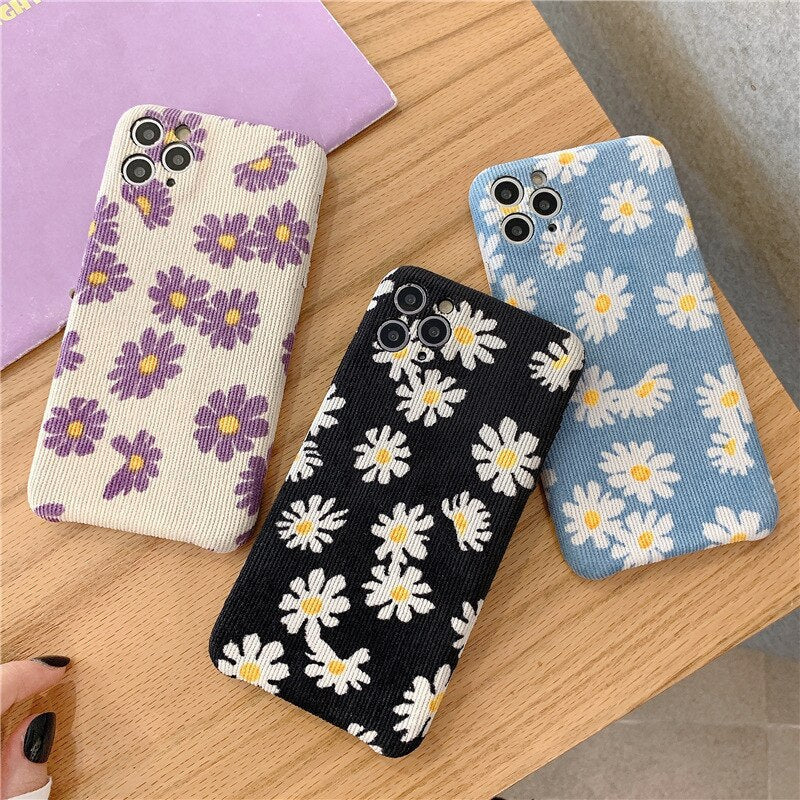 Daisy Cloth iPhone Case-Fonally-Fonally-iPhone-Case-Cute-Royal-Protective