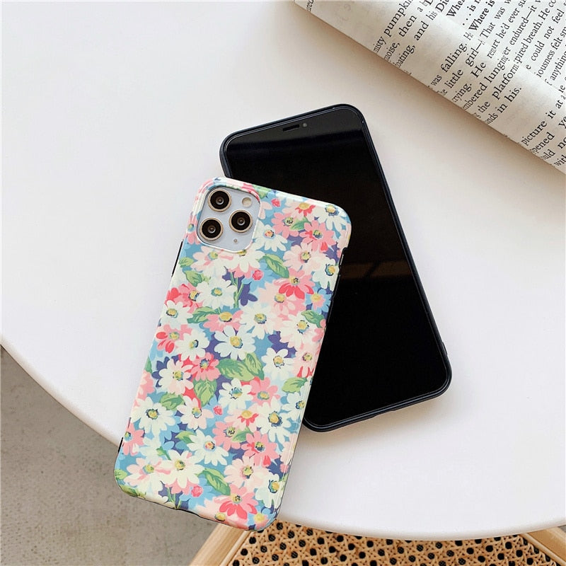 Daisy Floral iPhone Case-Fonally-Fonally-iPhone-Case-Cute-Royal-Protective