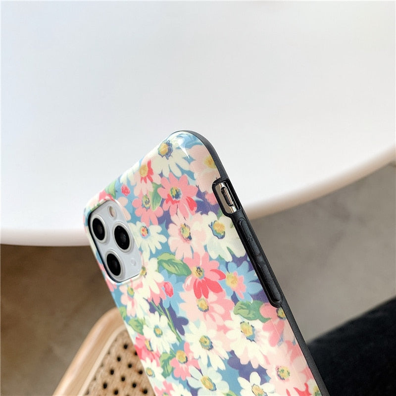 Daisy Floral iPhone Case-Fonally-Fonally-iPhone-Case-Cute-Royal-Protective