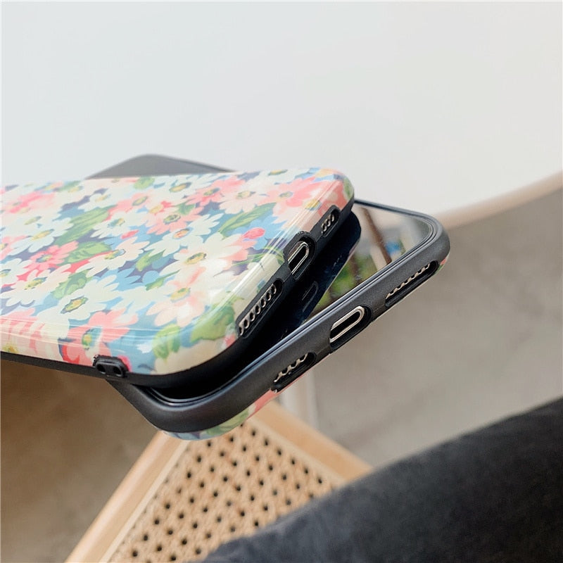 Daisy Floral iPhone Case-Fonally-Fonally-iPhone-Case-Cute-Royal-Protective