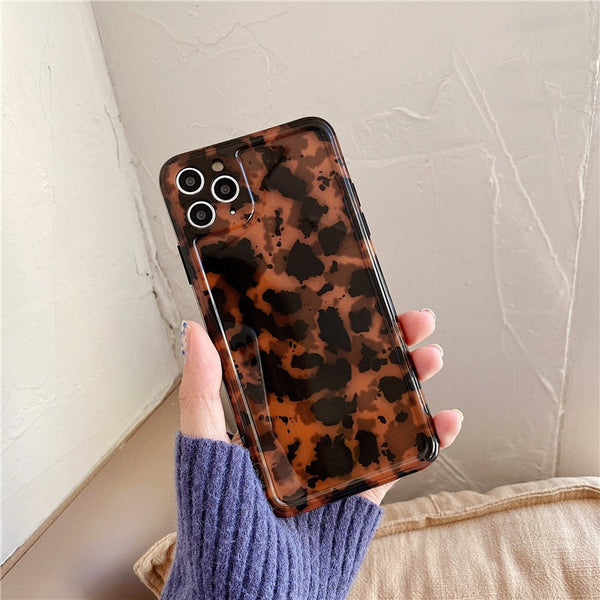Dark Brown Leopard iPhone Case-Fonally-Fonally-iPhone-Case-Cute-Royal-Protective