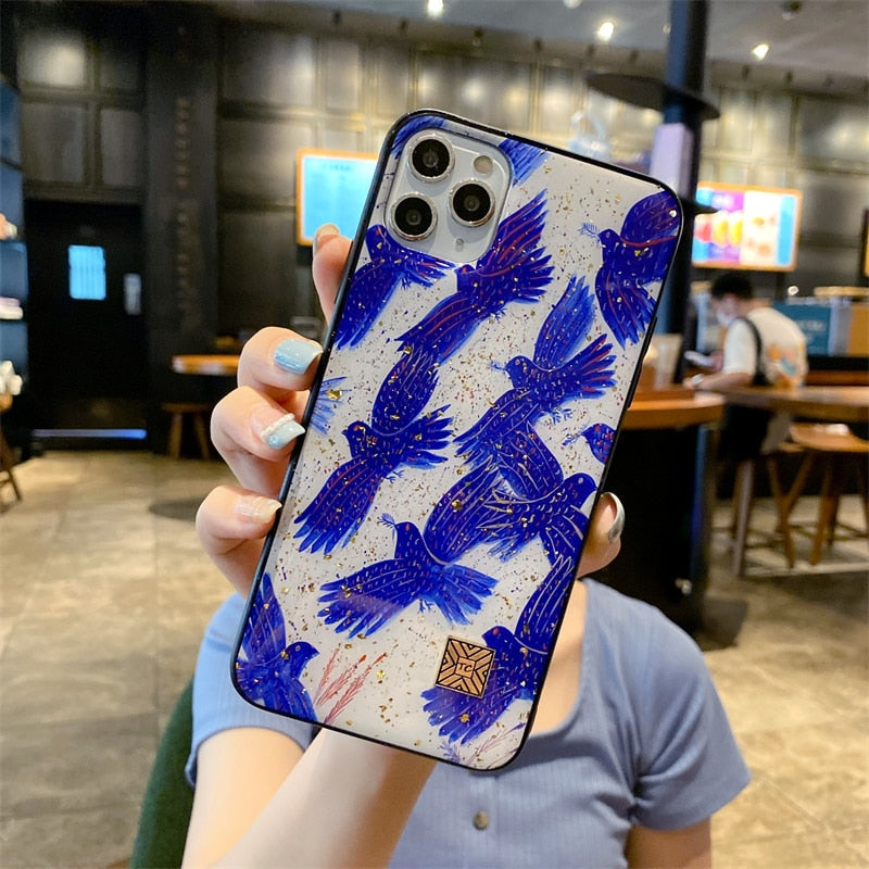 Dove Plaid iPhone Case-Fonally-Fonally-iPhone-Case-Cute-Royal-Protective