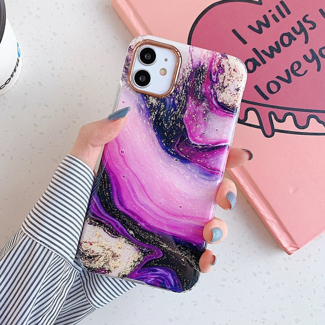 Dream Flow Marble iPhone Case-Fonally-Fonally-iPhone-Case-Cute-Royal-Protective