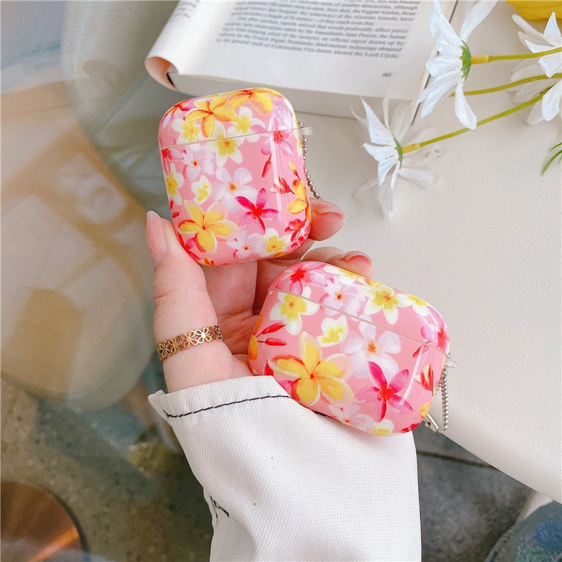 Floral iPhone AirPods Case Combo-Fonally-Fonally-iPhone-Case-Cute-Royal-Protective