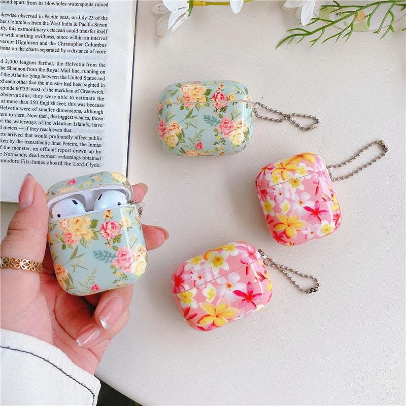 Floral iPhone AirPods Case Combo-Fonally-Fonally-iPhone-Case-Cute-Royal-Protective