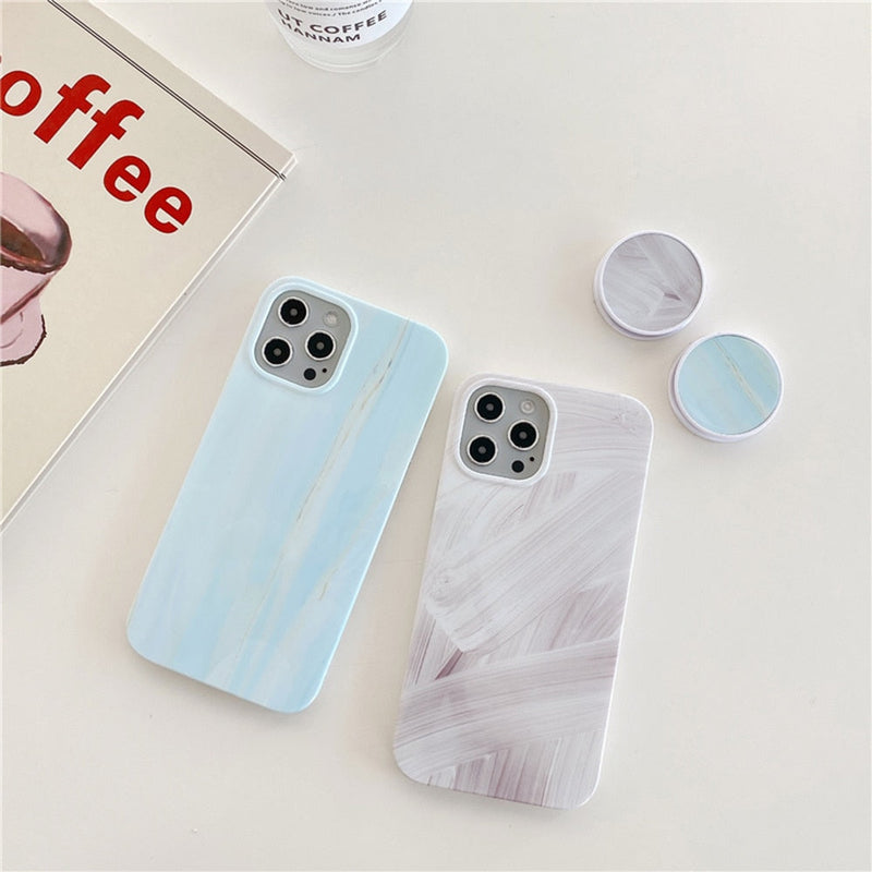 Flowy Ceramic iPhone Case With Holder-Fonally-Fonally-iPhone-Case-Cute-Royal-Protective