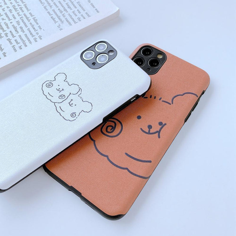 Fluffy Bear iPhone Case-Fonally-Fonally-iPhone-Case-Cute-Royal-Protective