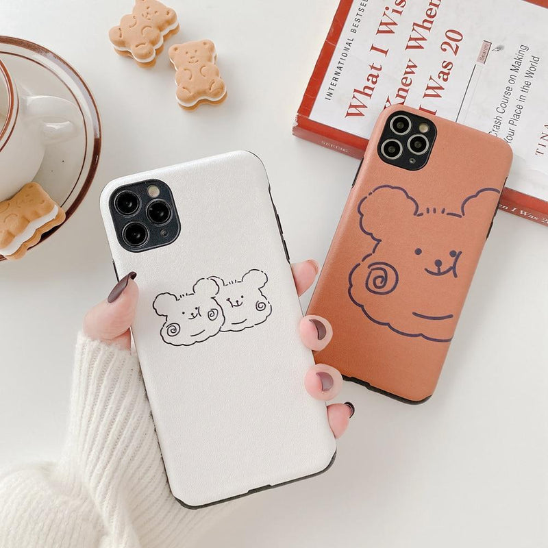 Fluffy Bear iPhone Case-Fonally-Fonally-iPhone-Case-Cute-Royal-Protective