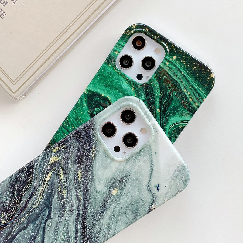 Glitter Flow Marbleous iPhone Case-Fonally-Fonally-iPhone-Case-Cute-Royal-Protective