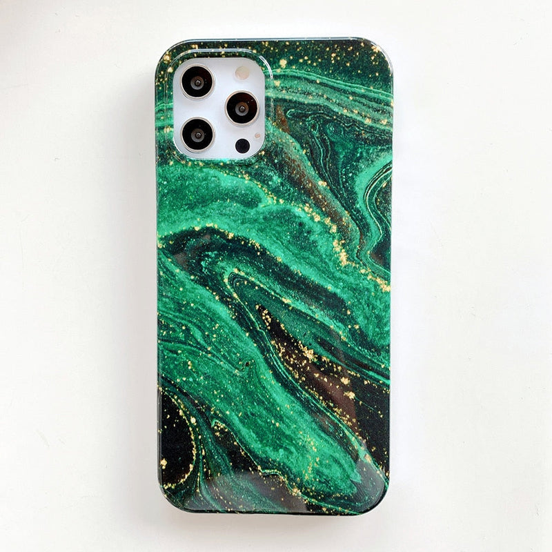 Glitter Flow Marbleous iPhone Case-Fonally-Fonally-iPhone-Case-Cute-Royal-Protective