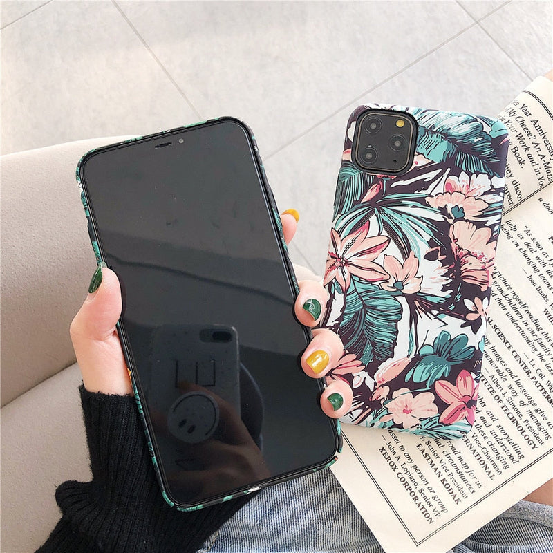 Glow In The Dark Floral iPhone Case-Fonally-Fonally-iPhone-Case-Cute-Royal-Protective