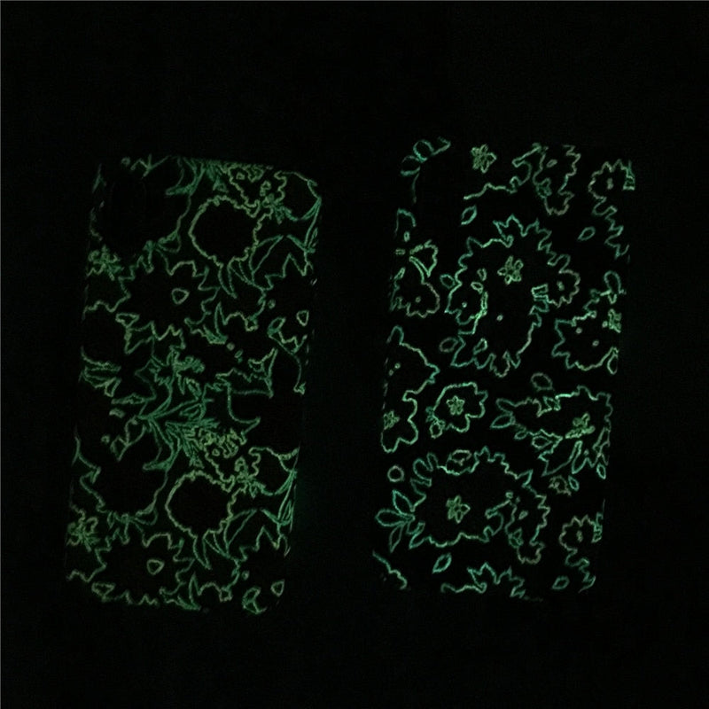 Glow In The Dark Floral iPhone Case-Fonally-Fonally-iPhone-Case-Cute-Royal-Protective