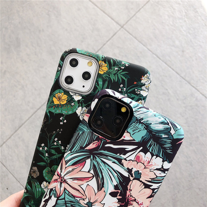 Glow In The Dark Floral iPhone Case-Fonally-Fonally-iPhone-Case-Cute-Royal-Protective