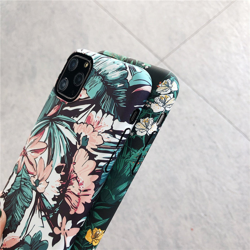 Glow In The Dark Floral iPhone Case-Fonally-Fonally-iPhone-Case-Cute-Royal-Protective
