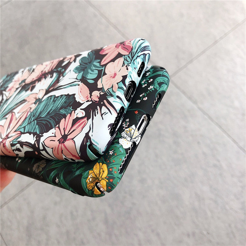 Glow In The Dark Floral iPhone Case-Fonally-Fonally-iPhone-Case-Cute-Royal-Protective