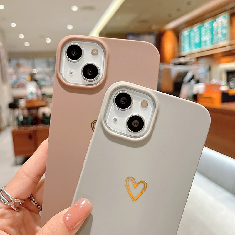 Gold Heart iPhone Case-Fonally-Fonally-iPhone-Case-Cute-Royal-Protective