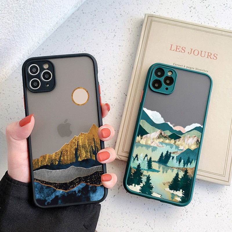Hand-Painted Style Scenic iPhone Case-Fonally-Fonally-iPhone-Case-Cute-Royal-Protective