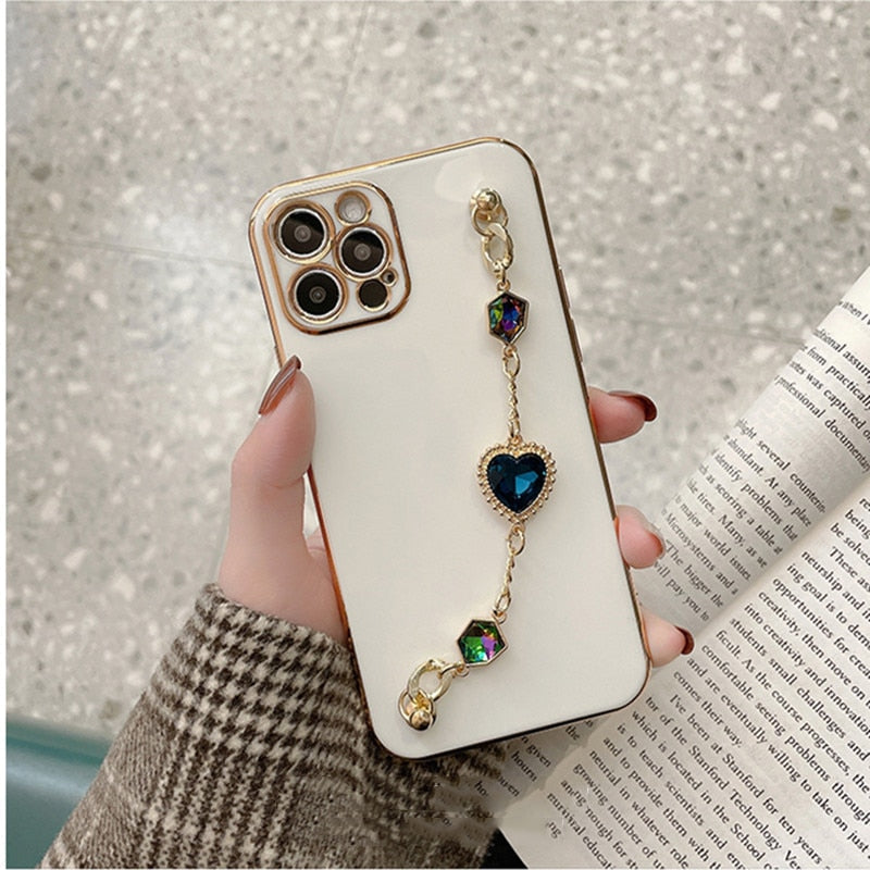 Heart Gem Bracelet iPhone Case-Fonally-Fonally-iPhone-Case-Cute-Royal-Protective