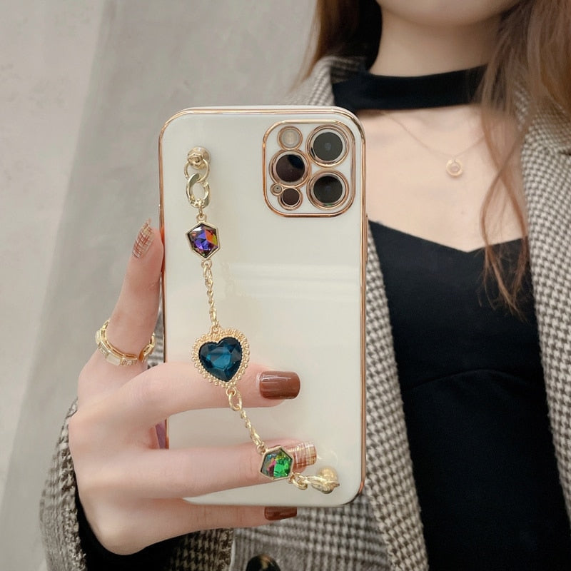Heart Gem Bracelet iPhone Case-Fonally-Fonally-iPhone-Case-Cute-Royal-Protective