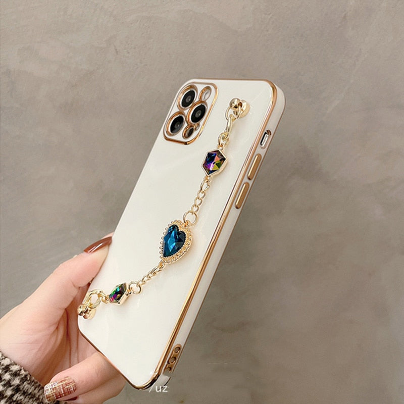 Heart Gem Bracelet iPhone Case-Fonally-Fonally-iPhone-Case-Cute-Royal-Protective