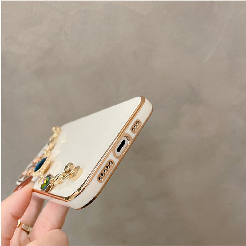 Heart Gem Bracelet iPhone Case-Fonally-Fonally-iPhone-Case-Cute-Royal-Protective