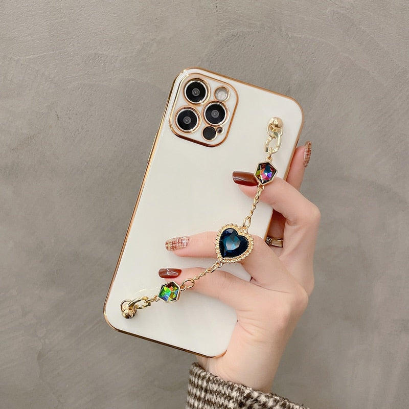 Heart Gem Bracelet iPhone Case-Fonally-Fonally-iPhone-Case-Cute-Royal-Protective