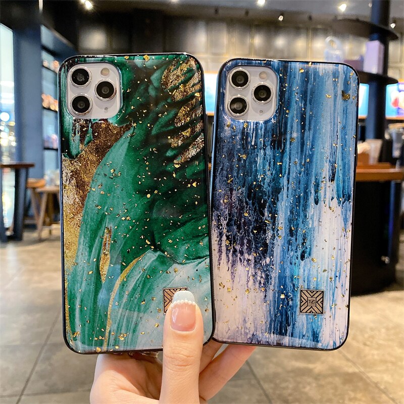 Jade Marble iPhone Case-Fonally-Fonally-iPhone-Case-Cute-Royal-Protective