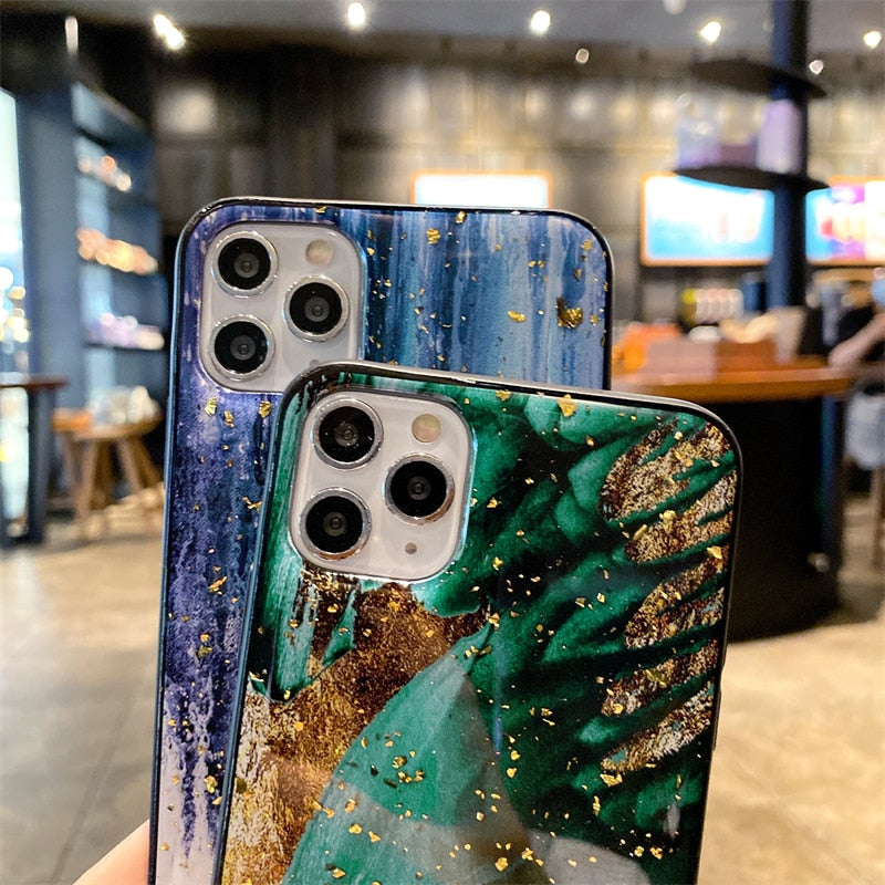 Jade Marble iPhone Case-Fonally-Fonally-iPhone-Case-Cute-Royal-Protective