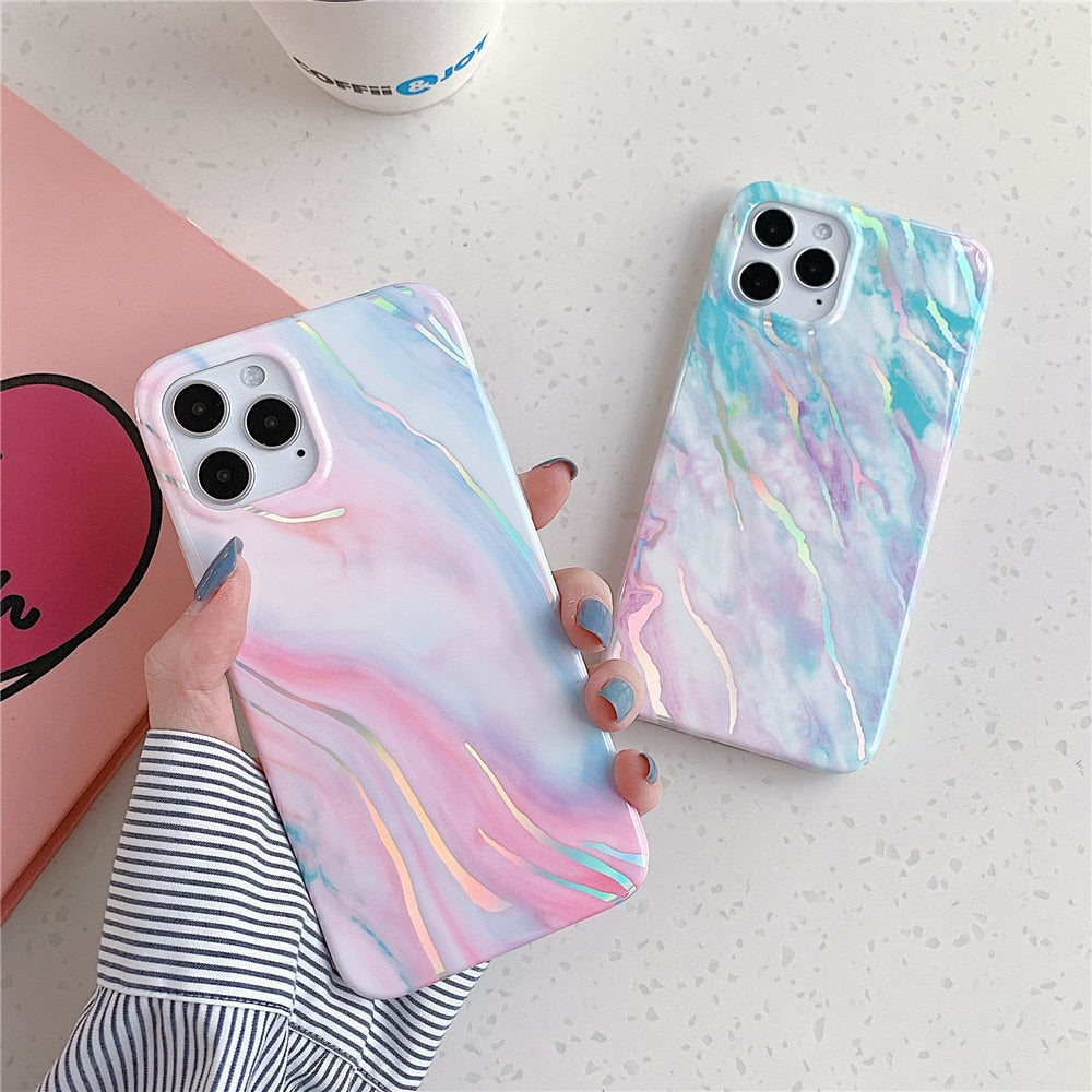 Laser Marble iPhone Case-Fonally-