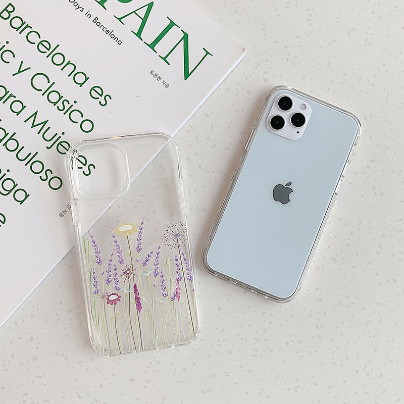 Lavender iPhone Case with Bumper Sides-Fonally-Fonally-iPhone-Case-Cute-Royal-Protective