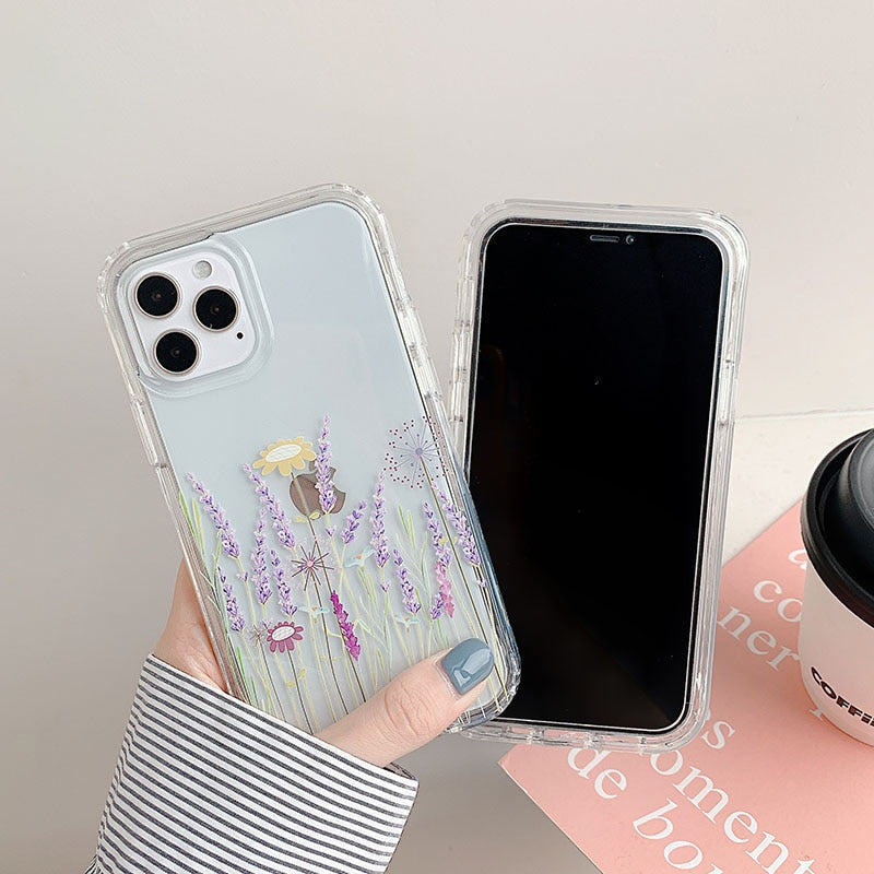 Lavender iPhone Case with Bumper Sides-Fonally-Fonally-iPhone-Case-Cute-Royal-Protective